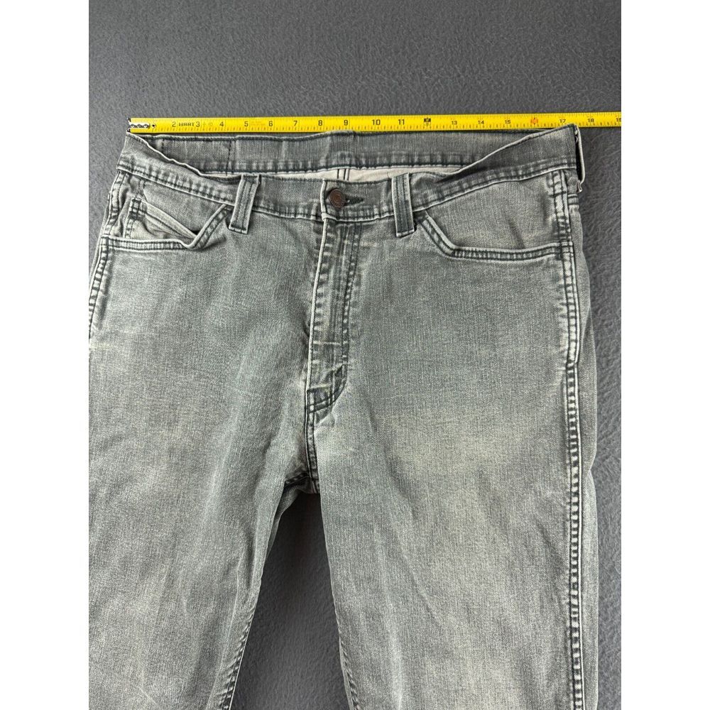 Levis 541 Jeans Men's 34x31* Gray Denim Athletic Fit Straight Stretch Tapered - Picture 8 of 13